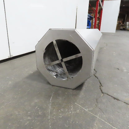 8" Aluninum Air Duct Exhaust Silencer Reducer 59" Long