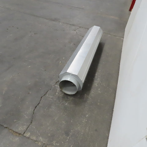 8" Aluninum Air Duct Exhaust Silencer Reducer 59" Long