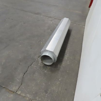 8" Aluninum Air Duct Exhaust Silencer Reducer 59" Long