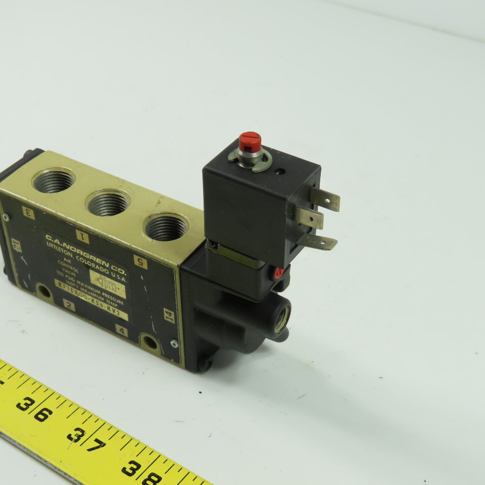 Norgren K71EA00-KS6-KV2 150 PSIG Locking Penumatic Solenoid Valve 24V 5Port