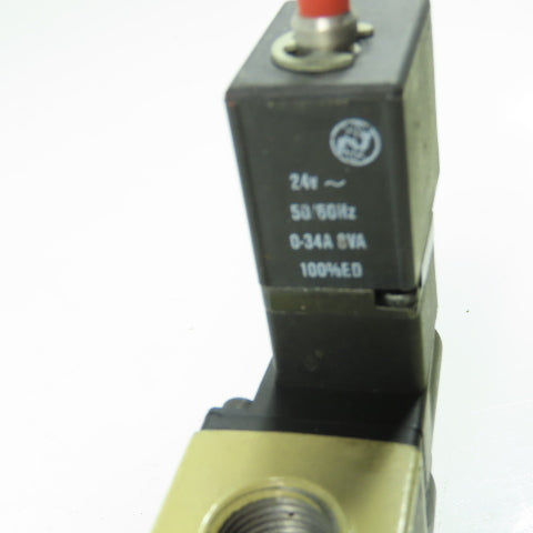 Norgren K71EA00-KS6-KV2 150 PSIG Locking Penumatic Solenoid Valve 24V 5Port