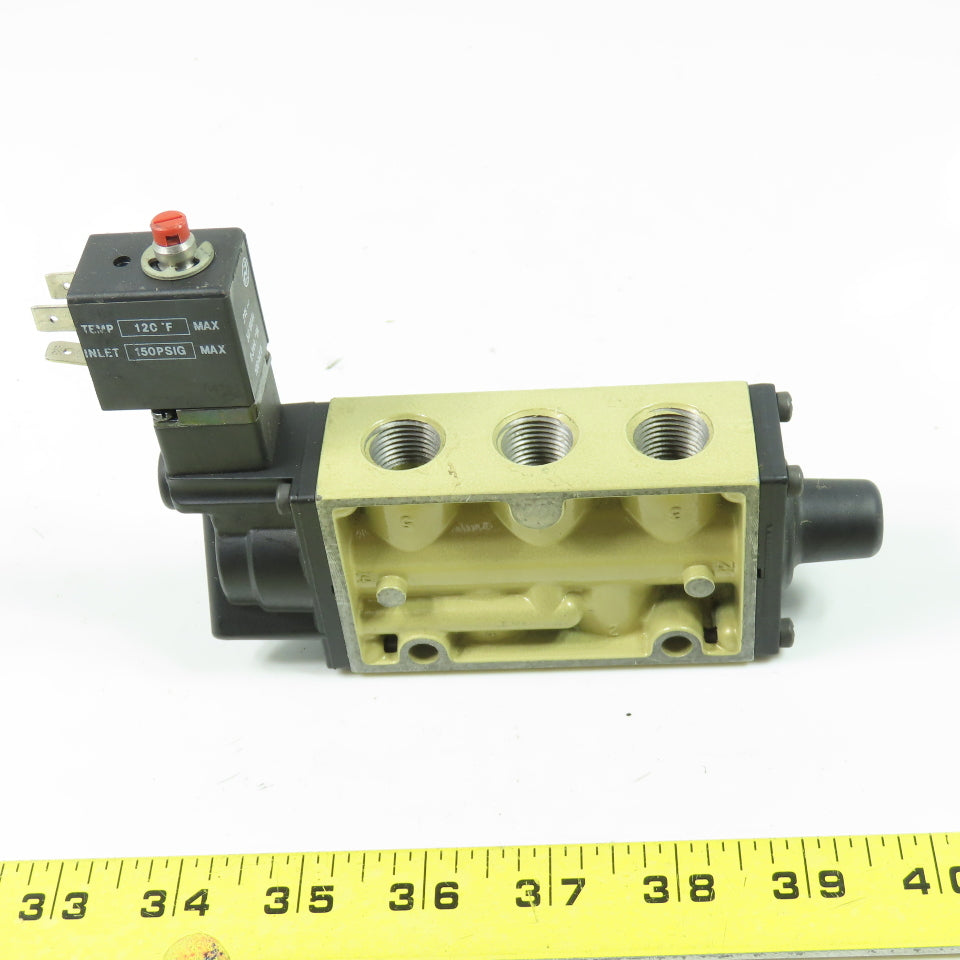 Norgren K71EA00-KS6-KV2 150 PSIG Locking Penumatic Solenoid Valve 24V 5Port