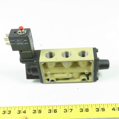 Norgren K71EA00-KS6-KV2 150 PSIG Locking Penumatic Solenoid Valve 24V 5Port