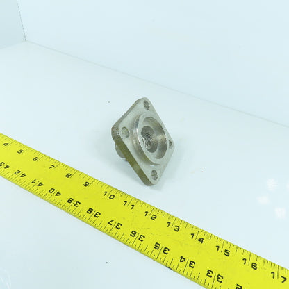 1" NPT To 2-1/2" Flanged Stainless Steel Adapter