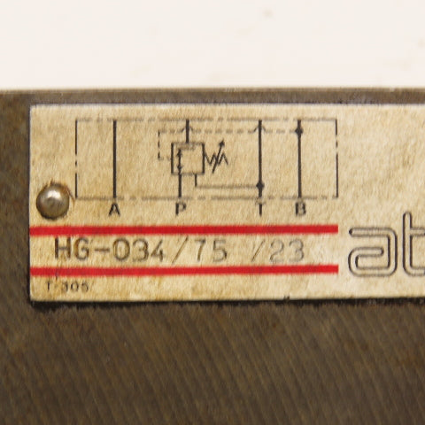Atos HG-034/75 23 Modular Hydraulic Pressure Reducing Valve 10-75Bar
