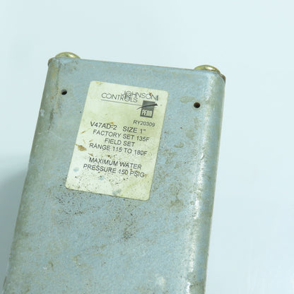 Johnson Controls V47AD-2 Water Regulating Valve 1" 180°F 150PSIG W/ SET29A-629