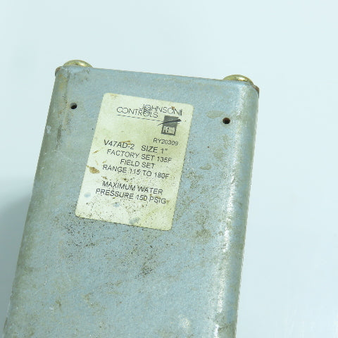 Johnson Controls V47AD-2 Water Regulating Valve 1" 180°F 150PSIG W/ SET29A-629