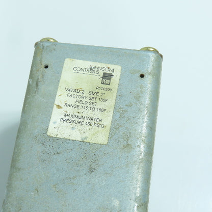 Johnson Controls V47AD-2 Water Regulating Valve 1" 180°F 150PSIG W/ SET29A-629