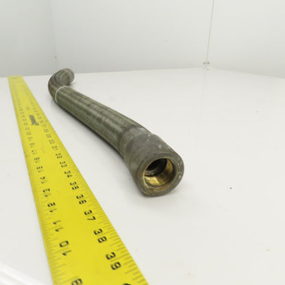 1" NPT Male x Male Stainless Steel Braided Flexible Hose 29" OAL