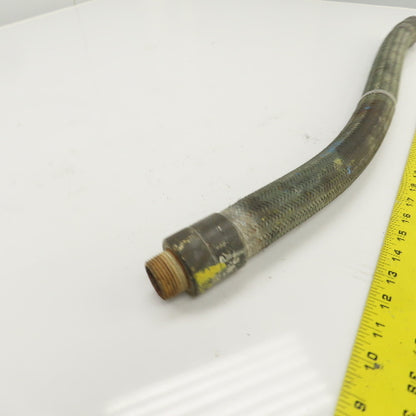 1" NPT Male x Male Stainless Steel Braided Flexible Hose 29" OAL