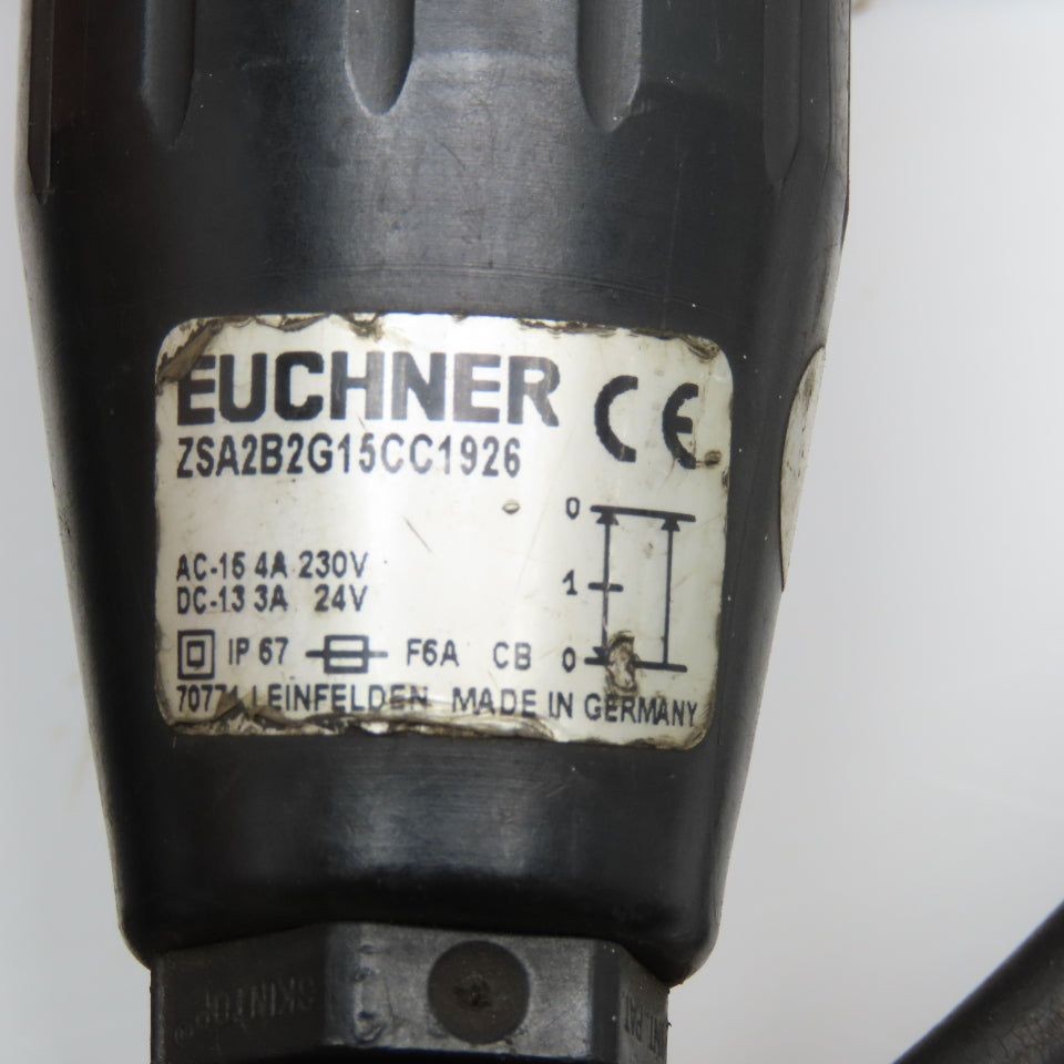 Euchner ZSA2B2G15CC1926 3 Stage Function Enabling Switch 35'