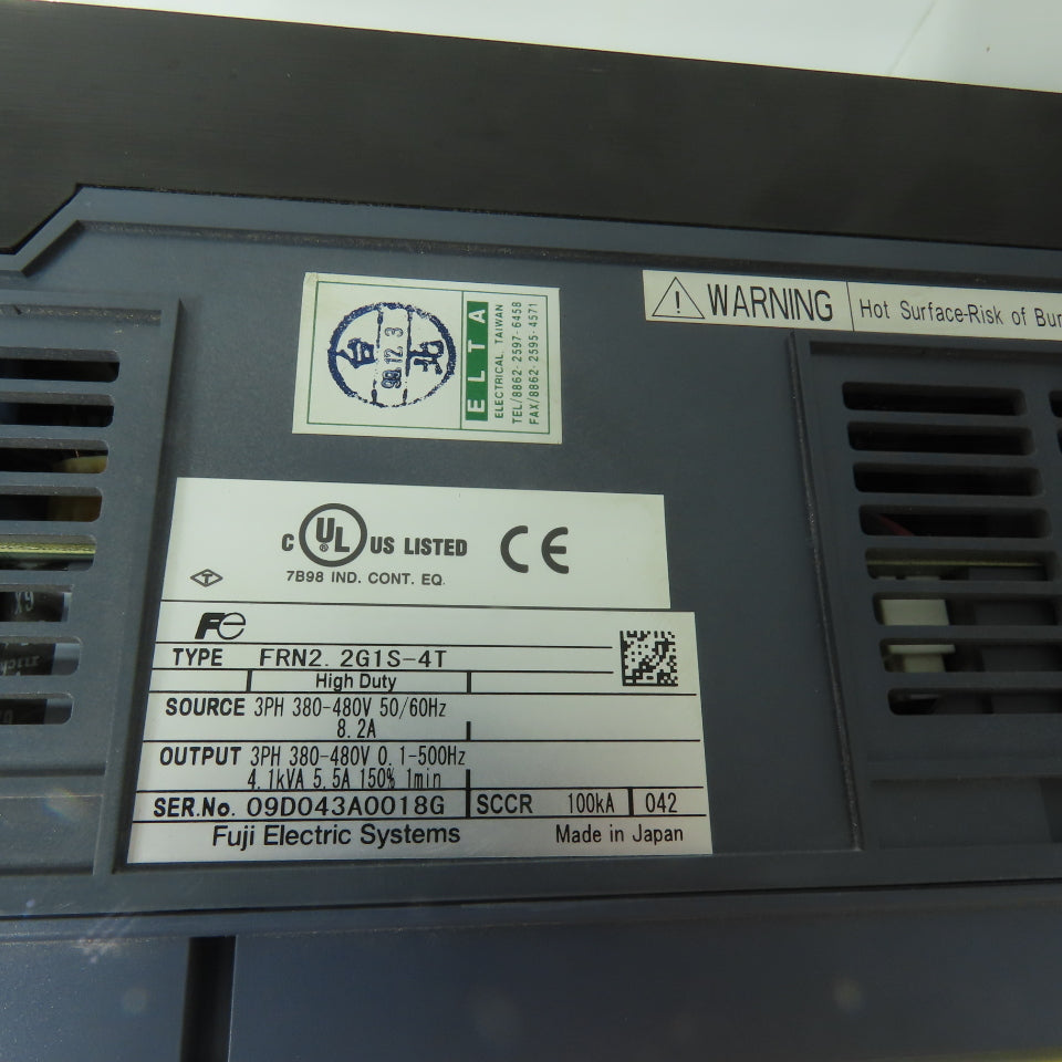 Fuji FRN2.2G1S-4T Frenic-Mega 5.5A AC Drive 380-480V Input Parts/Repair