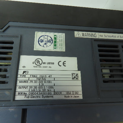 Fuji FRN2.2G1S-4T Frenic-Mega 5.5A AC Drive 380-480V Input Parts/Repair