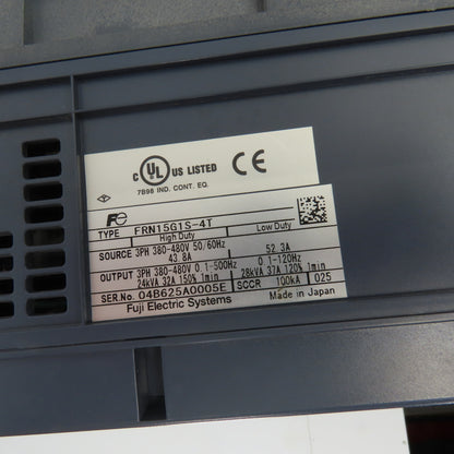 Fuji FRN15G1S-4T Frenic-Mega 32A AC Drive 380-480V Input Parts/Repair