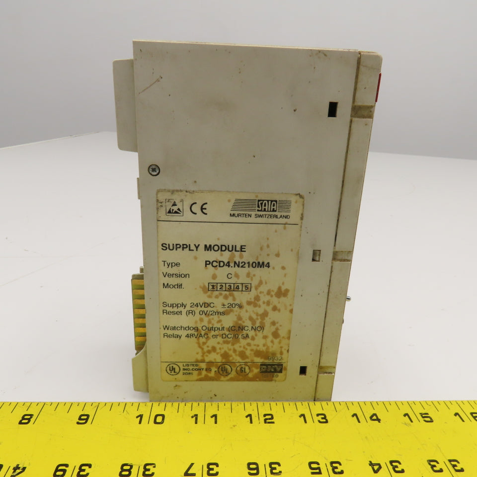SAIA PCD4.N210M4 Power Supply 24VDC Watchdog Relay 48V AC/DC
