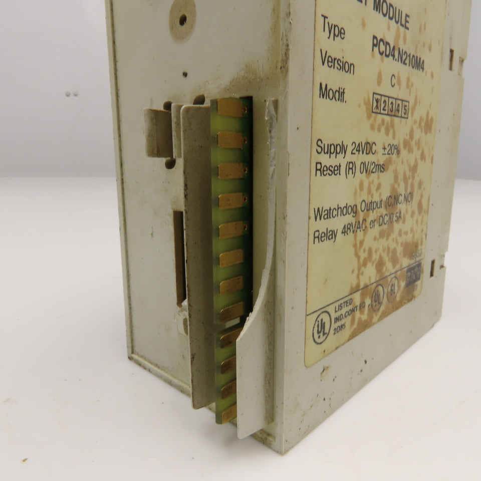 SAIA PCD4.N210M4 Power Supply 24VDC Watchdog Relay 48V AC/DC