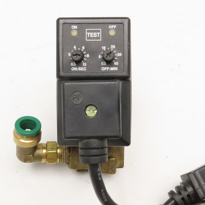740-02-416/1 115V Timed Condensate Drain 1/4" NPT 0.5-10s On .5-45m Off
