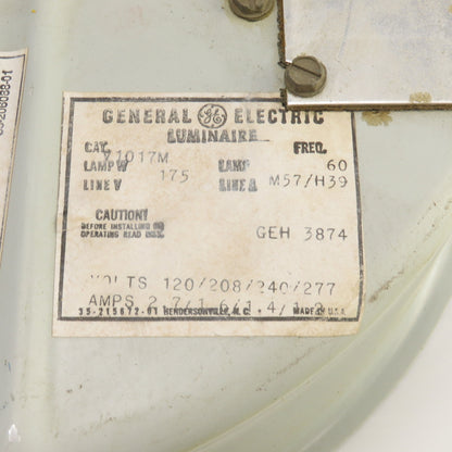 General Electric V1017M Luminaire 175 Watt 120/208/240/277V