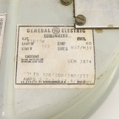 General Electric V1017M Luminaire 175 Watt 120/208/240/277V