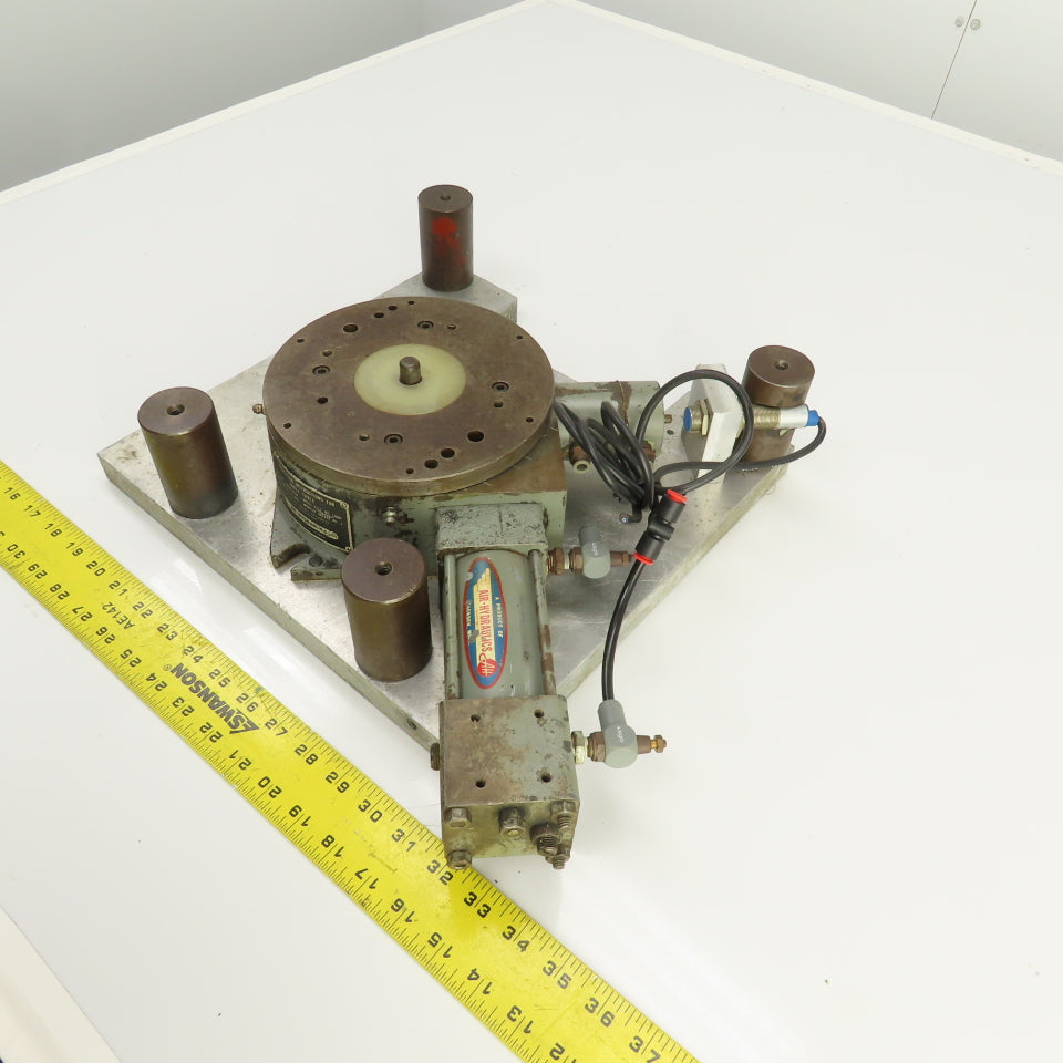 Air Hydraulics 7" Pneumatic Rotary Index Table With Sensor