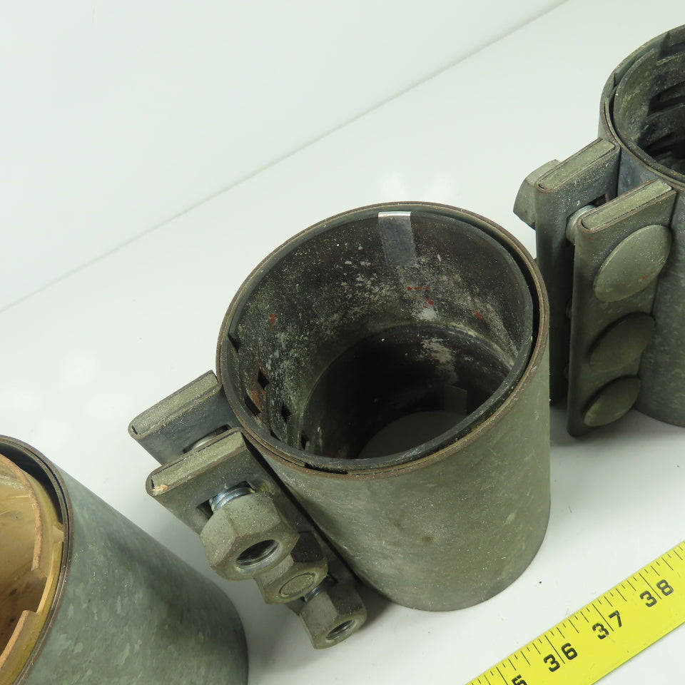 Morris 3-1/2 - 3C Compression Coupling 101.6mm OD Fits 4" OD Lot Of 3