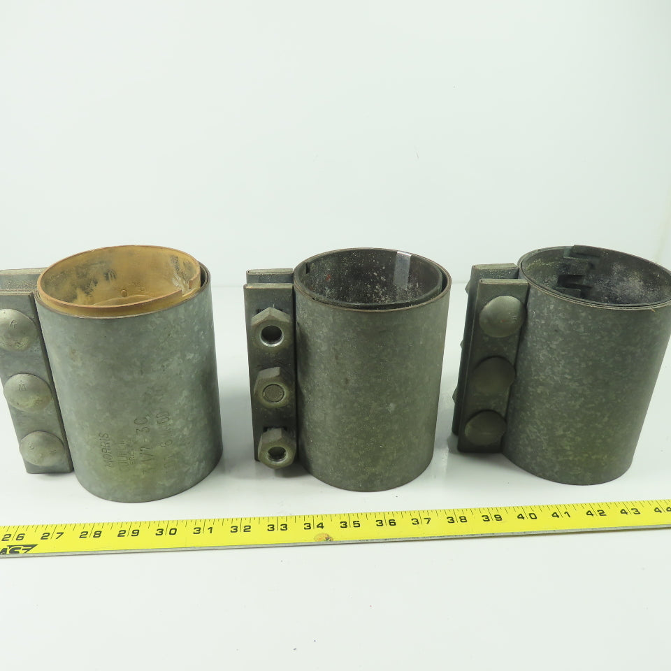 Morris 3-1/2 - 3C Compression Coupling 101.6mm OD Fits 4" OD Lot Of 3