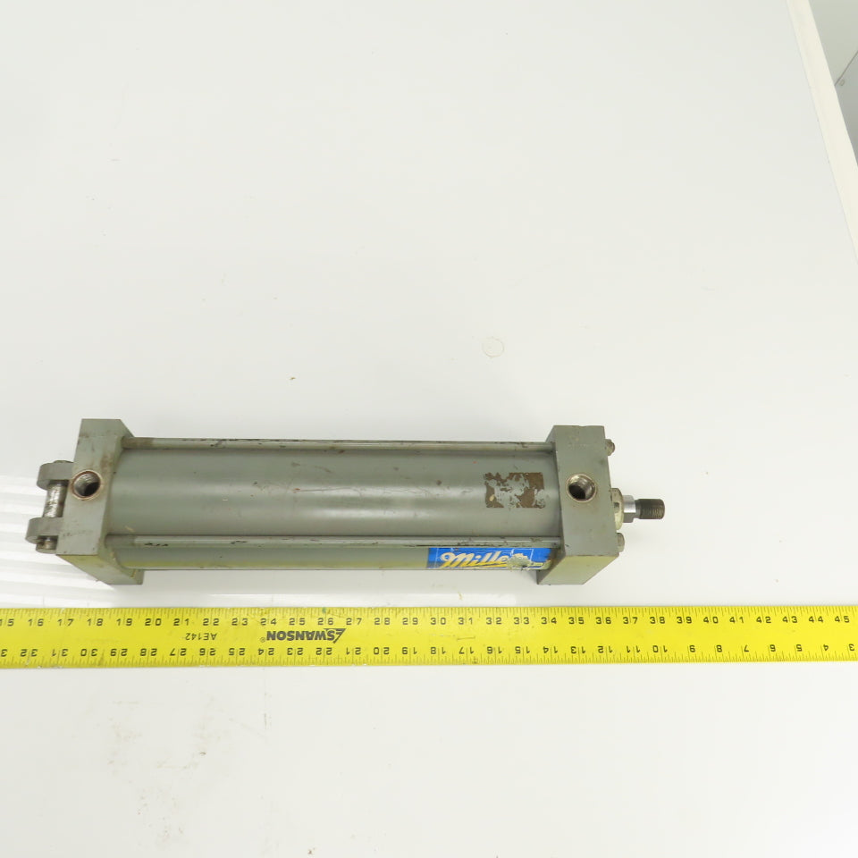Miller 81144094 Double Acting Pneumatic Cylinder 12-7/8" Stroke 3" Bore 1" Rod