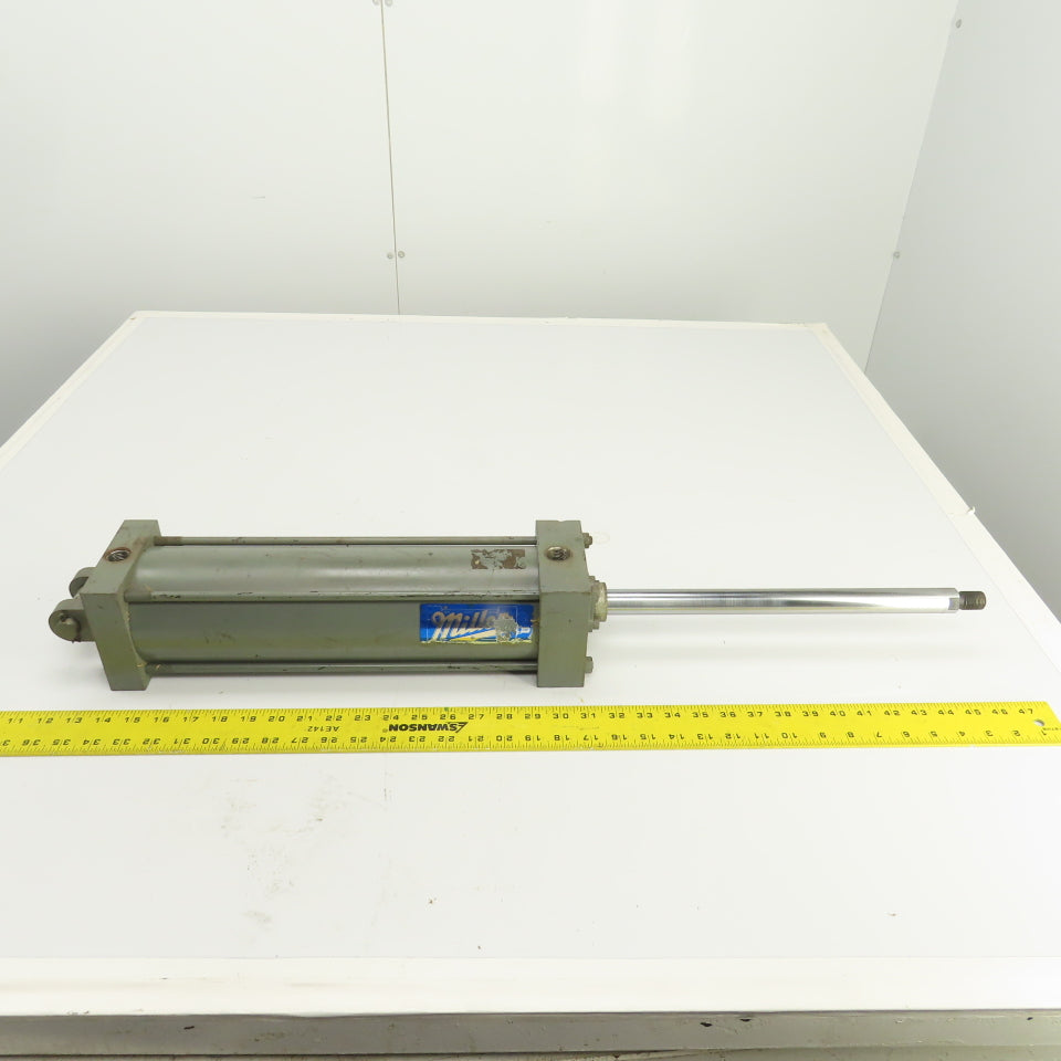 Miller 81144094 Double Acting Pneumatic Cylinder 12-7/8" Stroke 3" Bore 1" Rod
