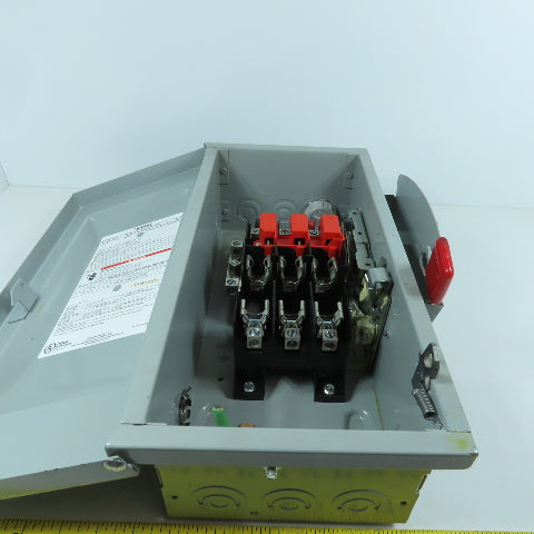Siemens GF322N 60A General Duty Fusible Safety Disconnect Switch 2240VAC/DC