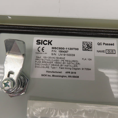 Sick MSC800-1120T00 Modular System Controller 120V MSC800-0000 1 040 571