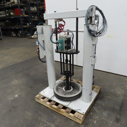 EMC2 M-4439-CS-611-55-UR-B Air Powered 55 Gallon Drum Unloader (Tested)