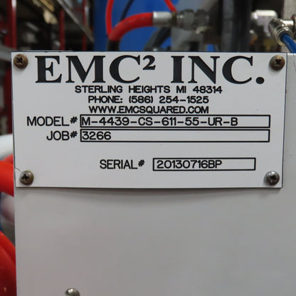 EMC2 M-4439-CS-611-55-UR-B Air Powered 55 Gallon Drum Unloader (Tested)