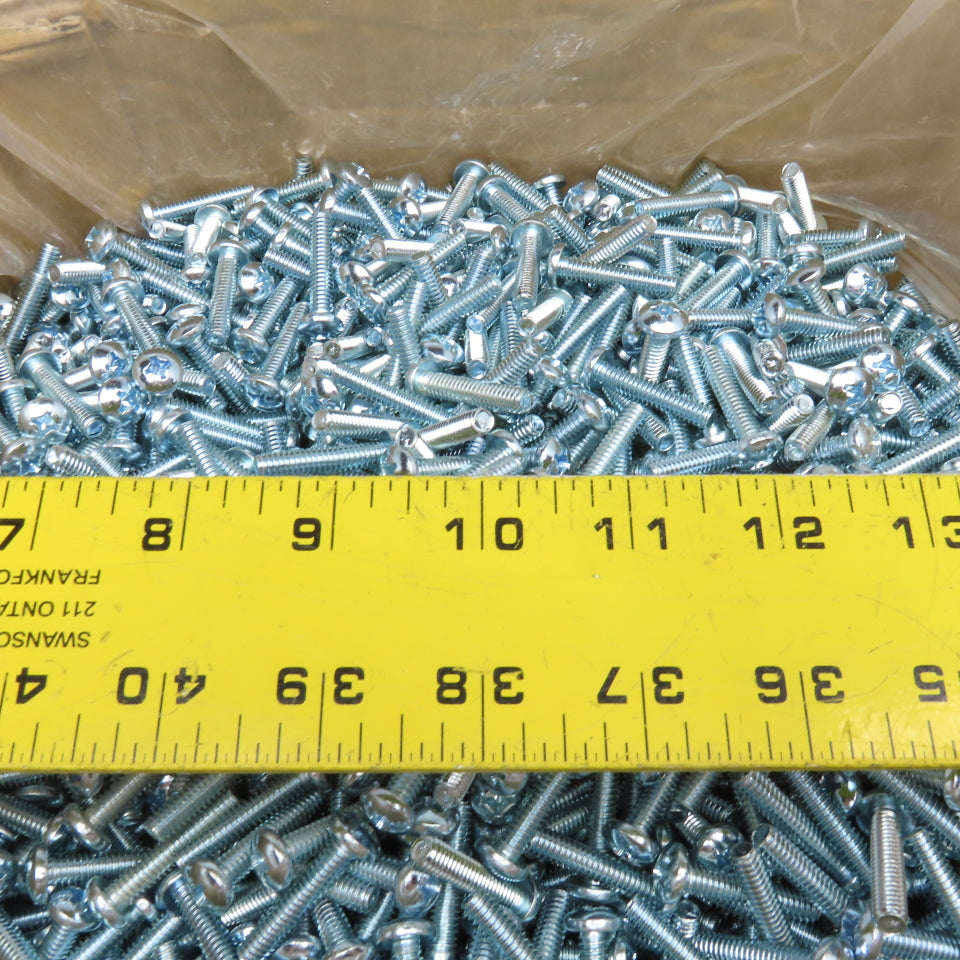 Brighton Best 1/4"-20 x 1-1/4" Zinc Pan Head Phillips Machine Screw 32Lbs
