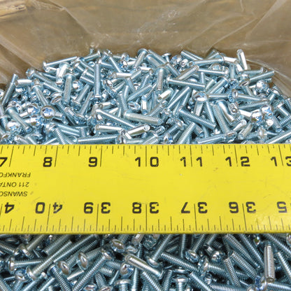 Brighton Best 1/4"-20 x 1-1/4" Zinc Pan Head Phillips Machine Screw 32Lbs