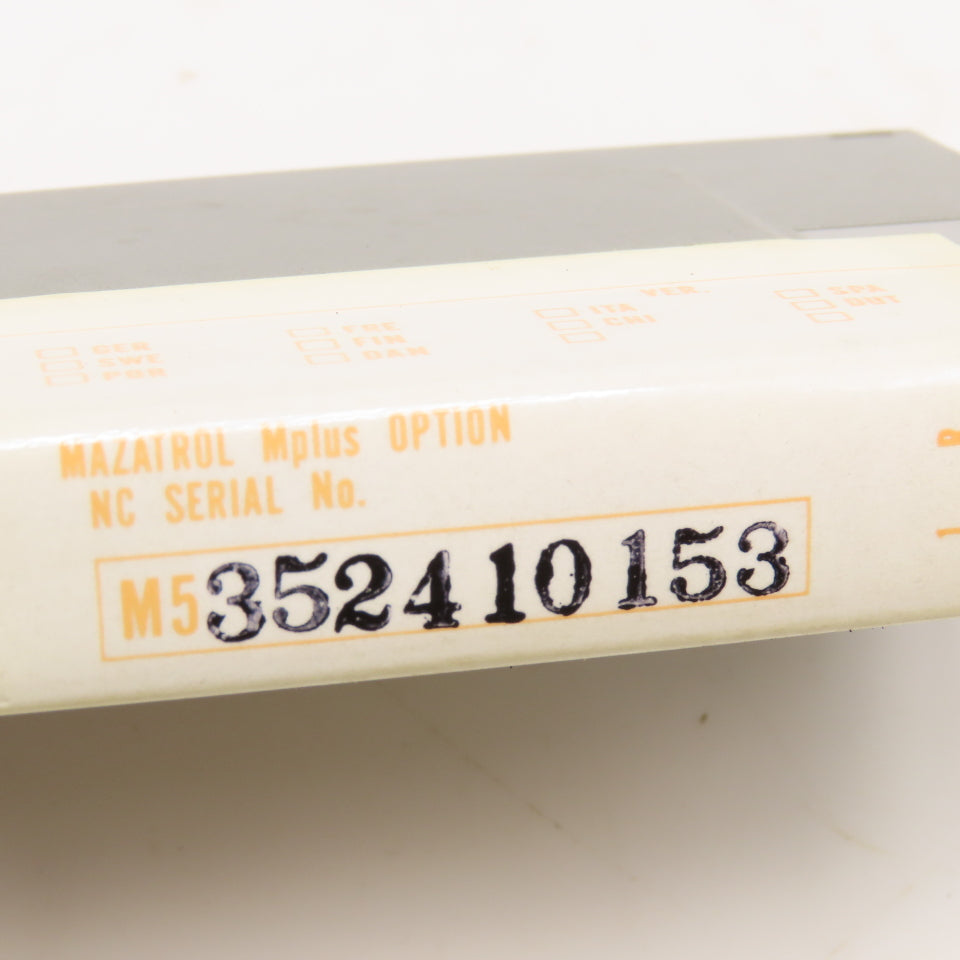 Mitsubishi QX812 M5352410153 EIA Sync Tap Options Memory Cassette Mazatrol MPLUS