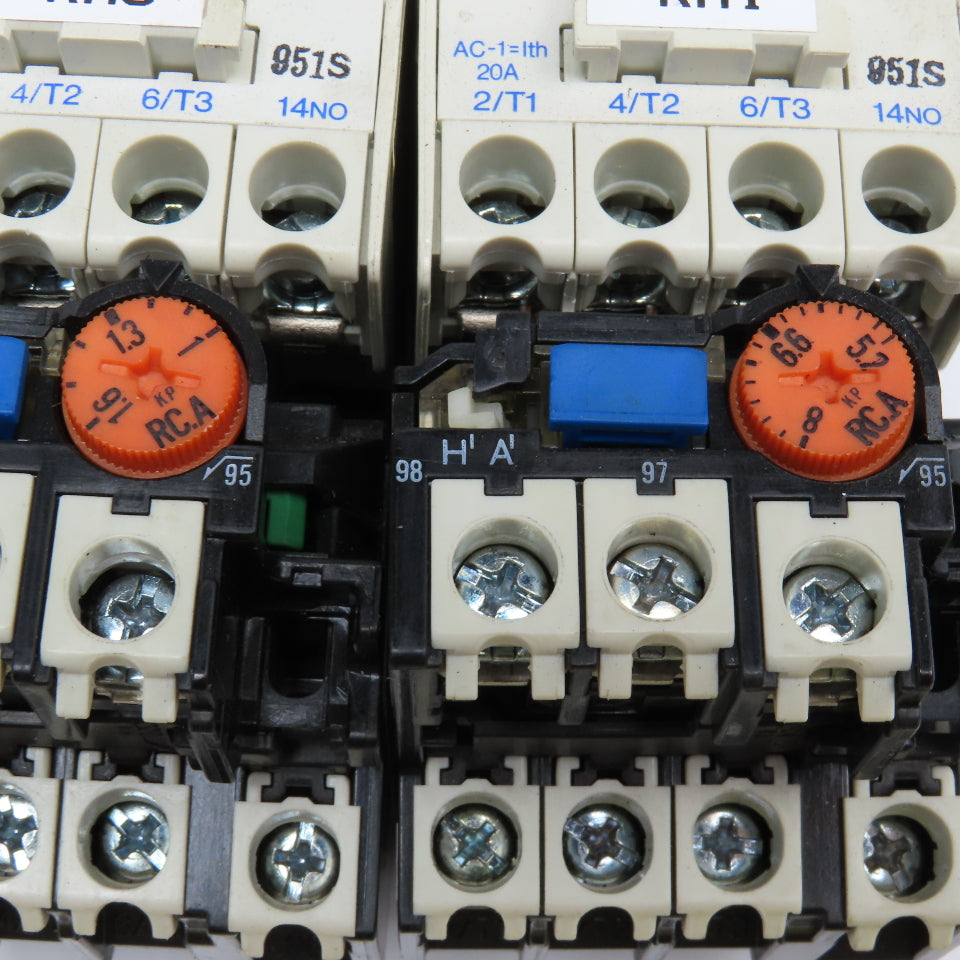 Mitsubishi S-N11 TH-N12 600V 5.5kW Contactors 1-1.6A 5.2-8A Trip Range Lot Of 2