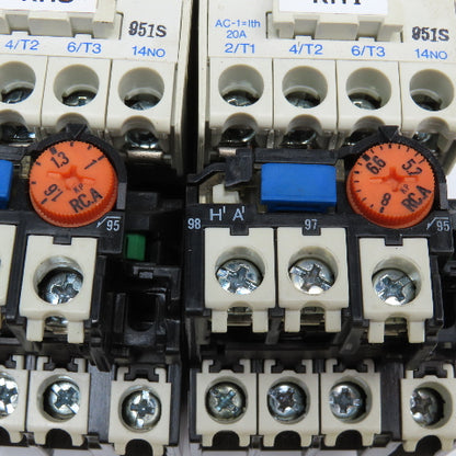 Mitsubishi S-N11 TH-N12 600V 5.5kW Contactors 1-1.6A 5.2-8A Trip Range Lot Of 2