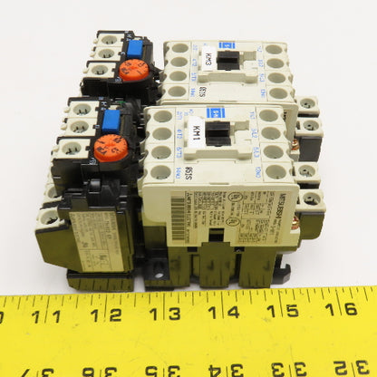 Mitsubishi S-N11 TH-N12 600V 5.5kW Contactors 1-1.6A 5.2-8A Trip Range Lot Of 2