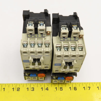 Mitsubishi S-N11 TH-N12 600V 5.5kW Contactors 1-1.6A 5.2-8A Trip Range Lot Of 2