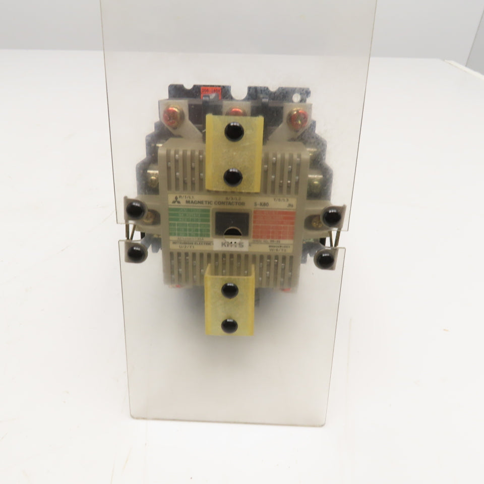 Mitsubishi S-K80 600V 45kW Magnetic Contactor 200-240V Coil