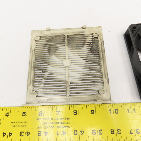 Optec Dai Ichi MMF-12B24DH-R00 24VDC Cooling Fan & Cover From Mitsubishi QX PLC