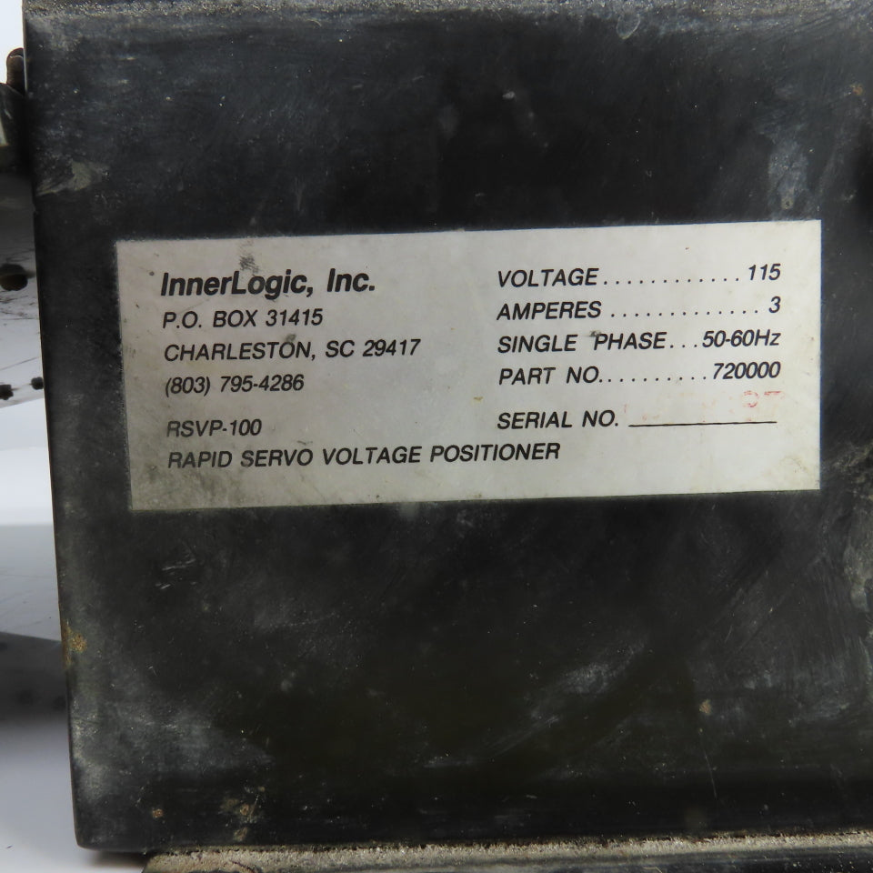 InnerLogic 720000 RSVP-100 Rapid Servo Voltage Positioner Controller 115V 1PH