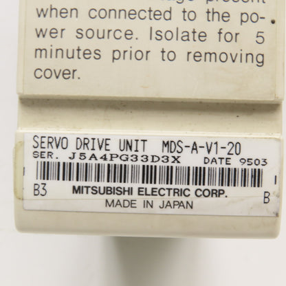 Mitsubishi MDS-A-V1-20 Servo Drive Unit