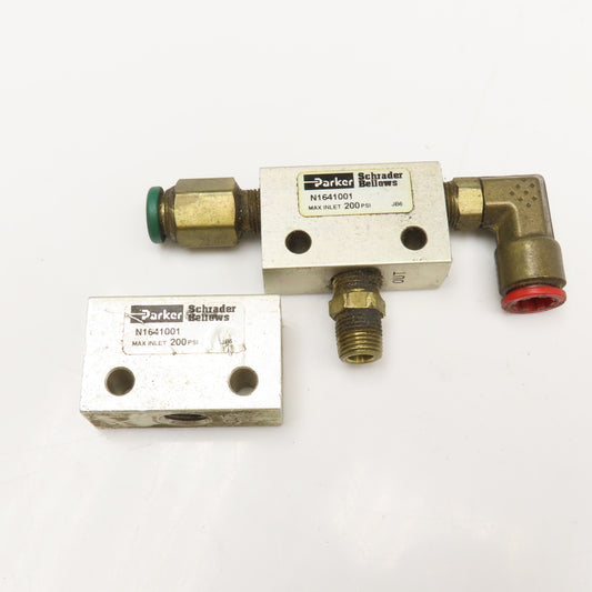 Parker N1641001 1/8" NPT Shuttle Valve Lot Of 2