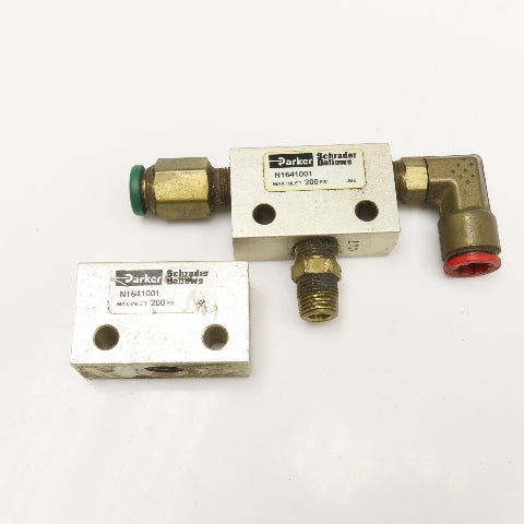 Parker N1641001 1/8" NPT Shuttle Valve Lot Of 2
