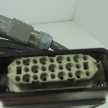 Amphenol 10B025 Female 10A025 Male 16 Pin Cable 20' 600V