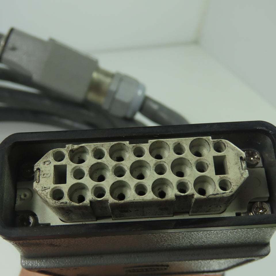 Amphenol 10B025 Female 10A025 Male 16 Pin Cable 20' 600V