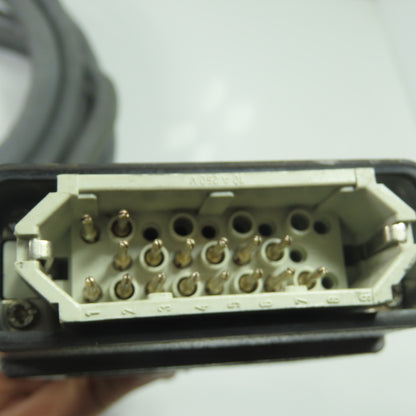 Amphenol 10B025 Female 10A025 Male 16 Pin Cable 20' 600V