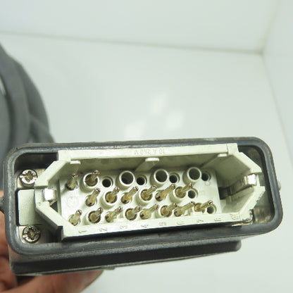 Amphenol 10B025 Female 10A025 Male 16 Pin Cable 20' 600V