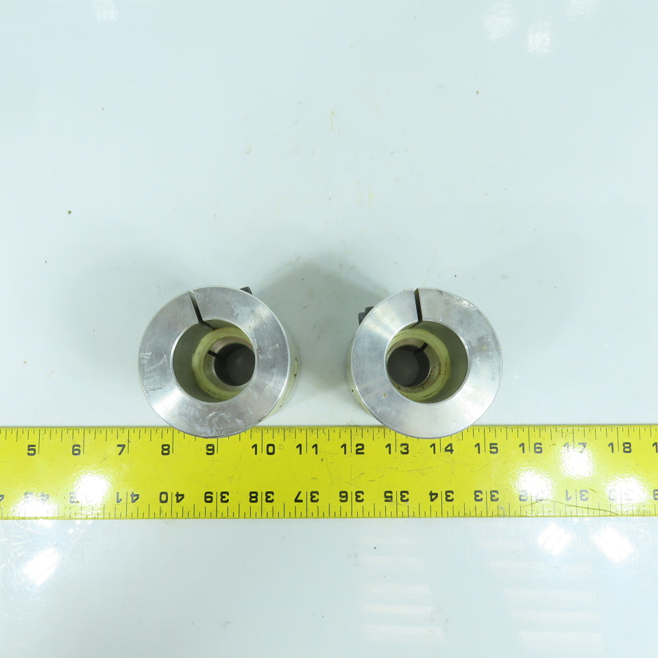 22mm x 35mm Flexible Aluminum Shaft Coupling 3-1/2" OAL Lot Of 2